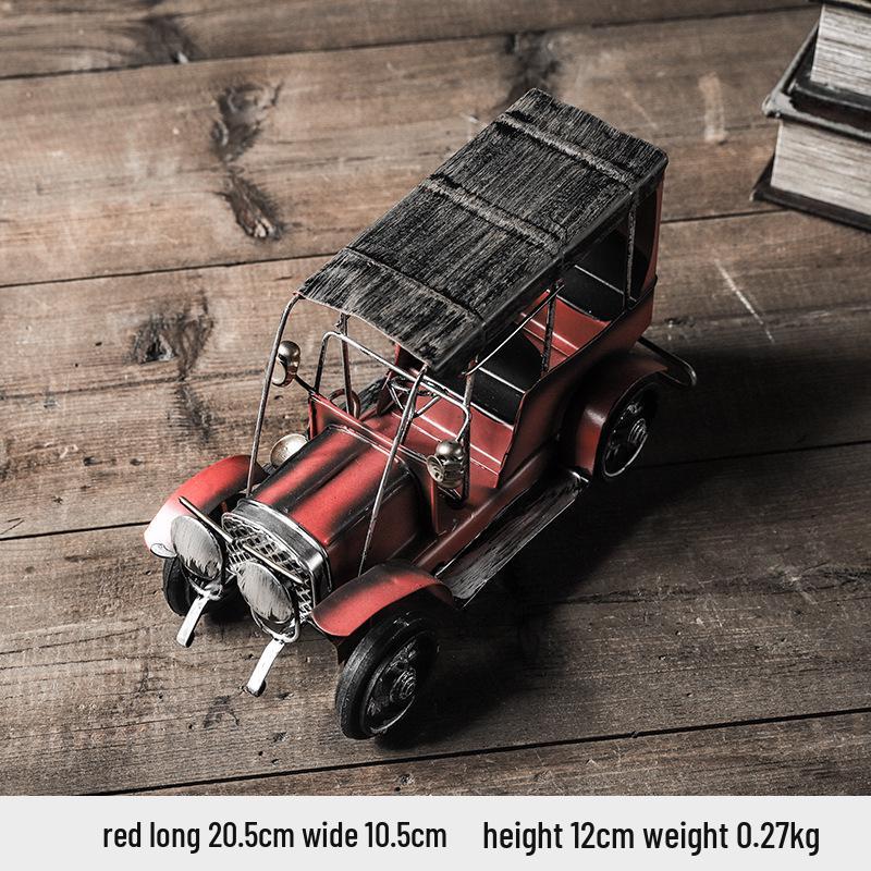 Retro Tinplate European Car Model - Creative Metal Craft Ornament