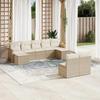 VidaXL Garden Lounge Set with Cushions 9 Pcs, Patio Sofas, Patio Furniture Set, Outdoor Furniture, Beige 3258775