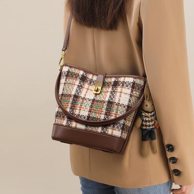 Bag Women'S Bucket Bag Crossbody Bag Premium Sense Portable Shoulder Commuter Women'S Bag Luggage