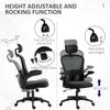 Multi-Adjustable Office Chair, with Lumbar Support, Headrest and Mesh Back - Black