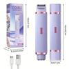 HOMZY Two In One Women's Electric Shaver - Suitable for Eyebrows, Face, Legs, and Armpits, Portable Wet and Dry Hair Remover