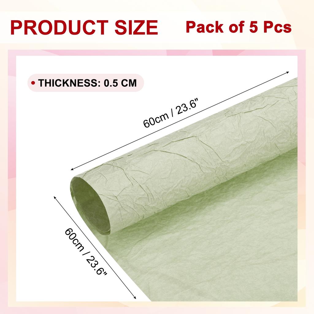 5pcs Flower Wrapping Paper Waterproof Bouquet Wrapping Paper Gift Wrapping Paper Birthday Wedding Ceremonies Paper Sheet