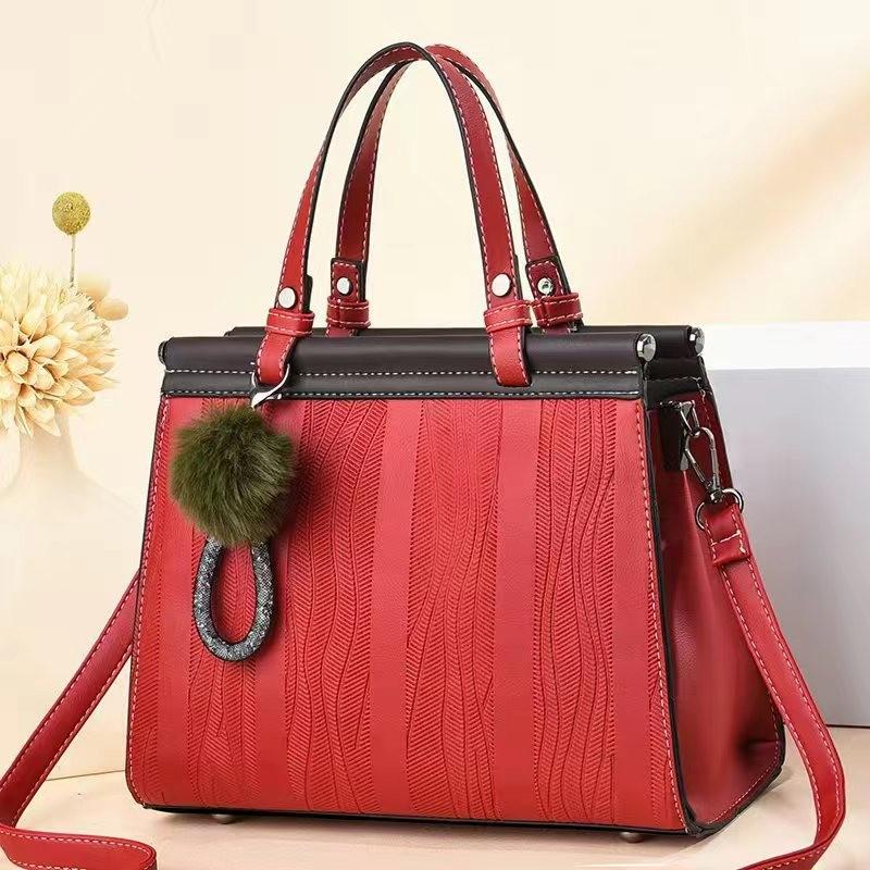 Fashionable Retro Striped Handbag In Multiple Colors For Everyday Use Perfect For Moms