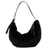 Unique niche plush bag women's 2025 new commuter large-capacity shoulder underarm bag plush bag croissant bag
