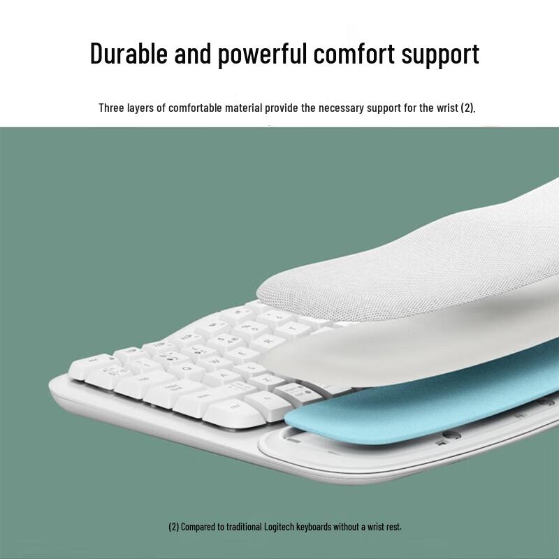 Logitech Wave Keys Ergonomic Wireless Bluetooth Keyboard