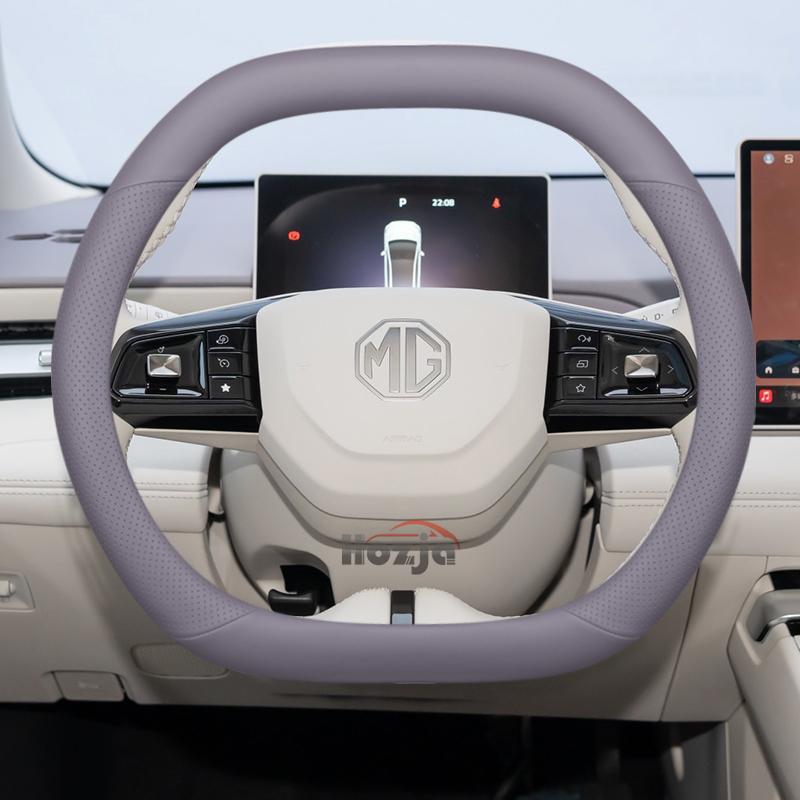 Coprivolante in Pelle per Auto per MG 4 7 ONE HS EHS ZS ES5 GT PHEV Ibrido Lusso 2024 2025 2026 Accessori