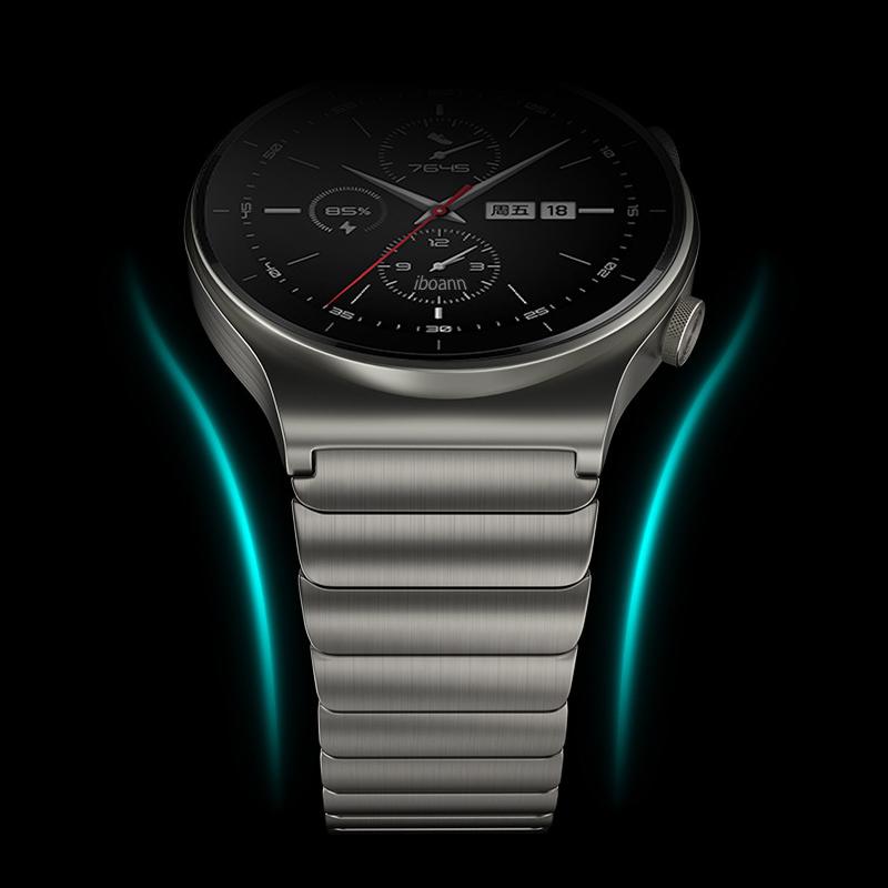 22MM Stilfullt Armband i Rostfritt Stål Ersättningsarmband för Huawei Watch GT 2 Pro