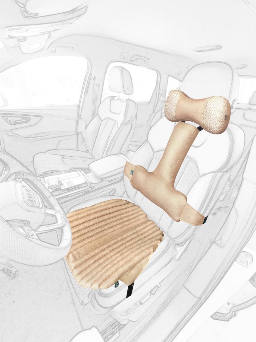 

Ekkoseat seat covers, 3-in-1 set бежевий