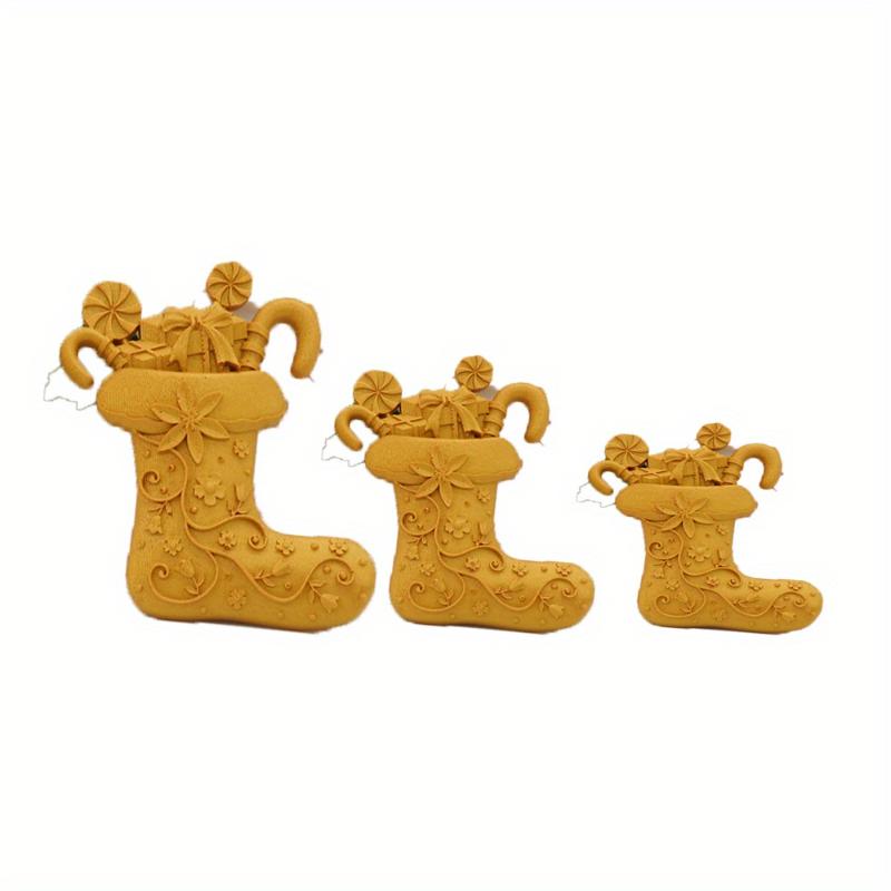 

Christmas decoration molds, boots and shoes, Christmas gifts, chocolate fondant baking molds, cake silicone molds