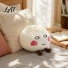 Creative Plush Home Decor Cute Dumpling Pillow Steamed Bun Stuffed Toy Soft Lazy Comfortable Toy Gift Sofa Cushion 28/40cm for Bedroom Kids Cuddly