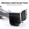 Grill-Reinigungsbürste für die Küche, Grill-Reiniger aus Edelstahl, ergonomischer, toter Winkel, leicht zu reinigender Grill-Reiniger