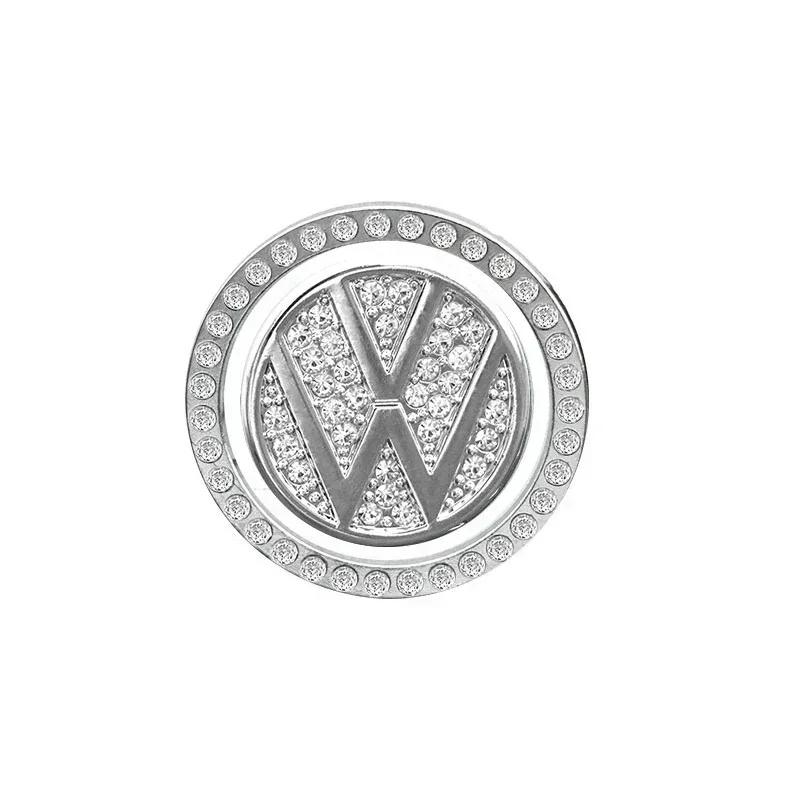 For Volkswagen VW Car One-start Button Diamond Decoration Stickers For Volkswagen VW Scirocco Jetta Beetle Golf Passat CC Tiguan