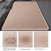 Machine Washable Mat Minimalist Bathroom Rug, Absorbent Non-Slip Floor Mat, Rectangular Door Textured Backing Rug for Home Entrance Bedroom