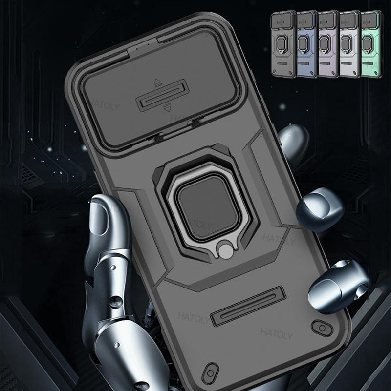 For iPhone 17 Pro Case Slide Camera Len Cases Apple iPhone 17 Air iPhone 17 Pro Max Cover Bumper Shockproof Armor PC Phone Cover