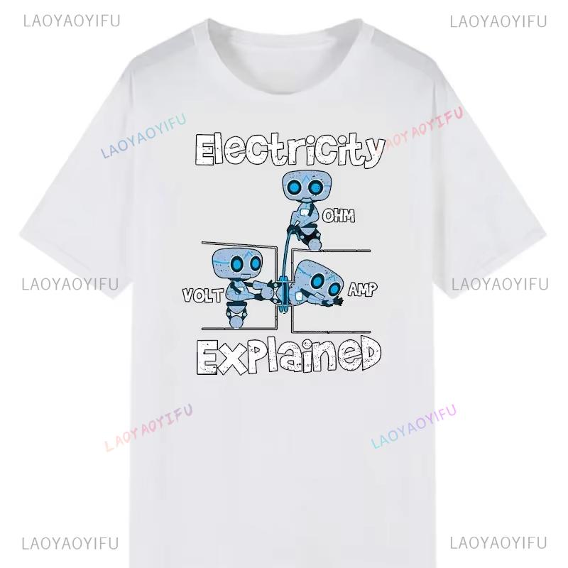 Electronic Printed Tshirt Novelty Electrical Engineer Graphic Oneck Tshirt Classic Shirt Street Jacket for Aesthetic Tops