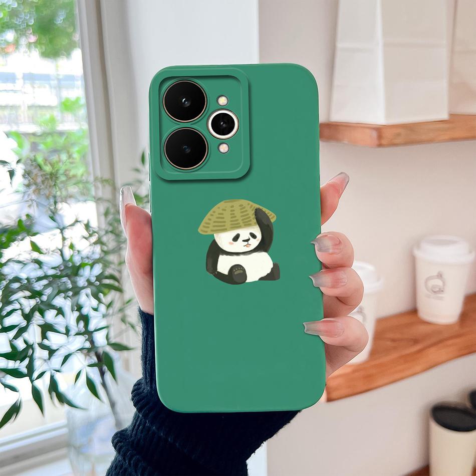 Cartoon Case For Realme 15 Pro Cute Dinosaur Liquid Silicone Lens Protection Back Cover Soft Phone Cases For Realme 15Pro 5G