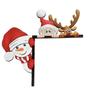 Elk Door Frame Decor Wooden Holiday Door Decorations  Xmas Ornaments
