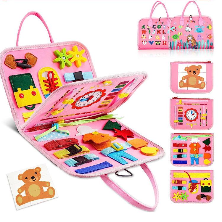 

Cross-Border Felt Learning Board: Early Education Puzzle & Busy Board Toy for Children, CE Certified 45*28cm