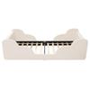 Children's Bed 90 X 200cm, Upholstered Bed, with Safety Rail, Night Light, USB Charging Port and Storage Compartments, Solid Wood Legs, Beige Bouclé