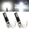 2pcs H1 6000K Super Bright 6000LM DRL LED Headlight Bulb Kit Bright Headlights