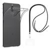 Case and Lanyard for Huawei MATE 10 LITE - Transparent Soft TPU Adjustable Black Cord Phonillico®