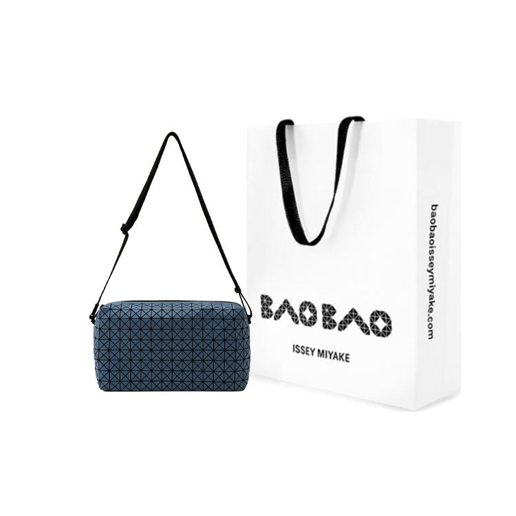 New ISSEY MIYAKE Saddle Cotton Camera Bag Crossbody Bag Unisex Blue BB32-AG137-72