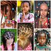 50pcs Mix Colors Silicone Hair Beads for Braids with Rubber Bands and Beader for Braiding DIY Bracelets Necklace Crafts
