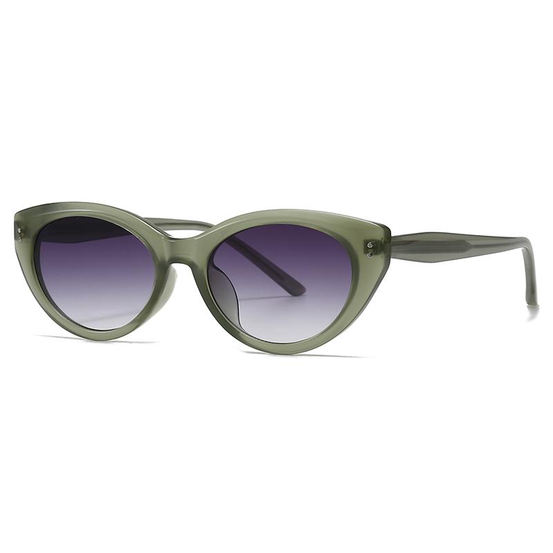 European and American Cross-Border Trendy Styley Street Style Vintage Retro Artistic Acrylic Insert Sunglasses Modern Charm Ins Sunglasses 28062