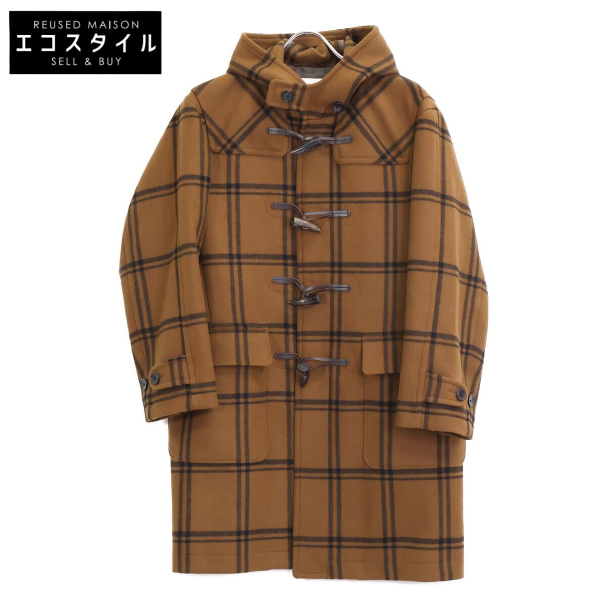 

SHIPS Brown Check Duffle Coat coat S BrownUsed