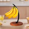 Bananenhalter Hänger Stabil Modern Hält Früchte Frisch Hakenleiste mit Holzsockel für Schlafzimmer