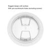 Boat Deck Access Hatch TransparentCover White Round ABS Plate for RV Marine Yacht(6in/15.24cm )