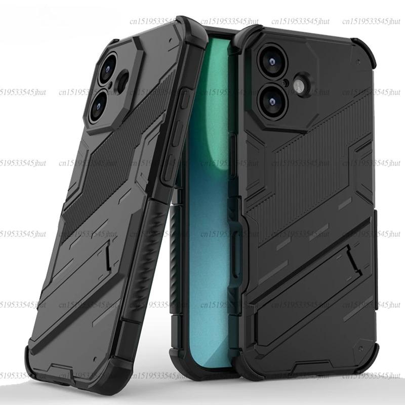 Phone Holder Case For iPhone 17 Case Shockproof Anti-knock Armor Full Back Cover For iPhone 17 Case For iPhone 17 Air 17 Pro Max