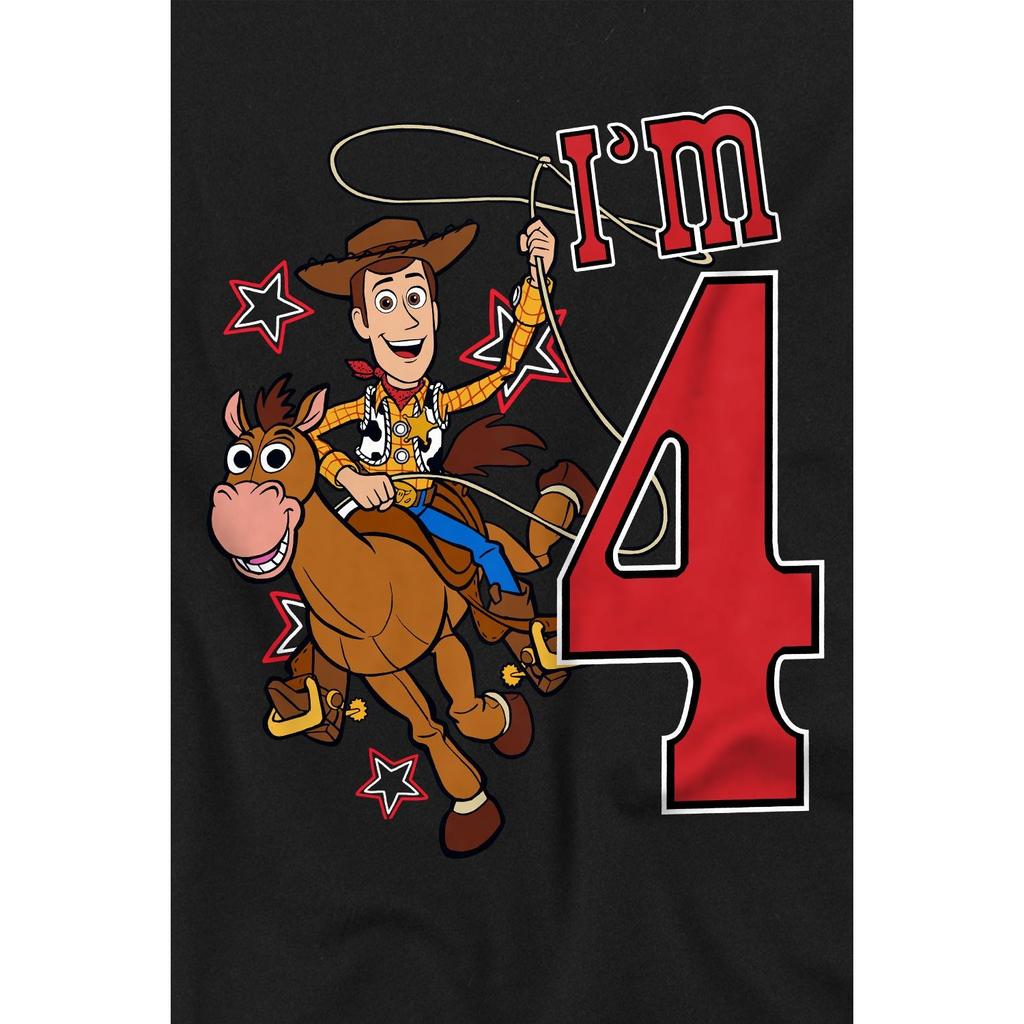 Toy Story Childrens/Kids IÂ´m 4 Woody Birthday T-Shirt