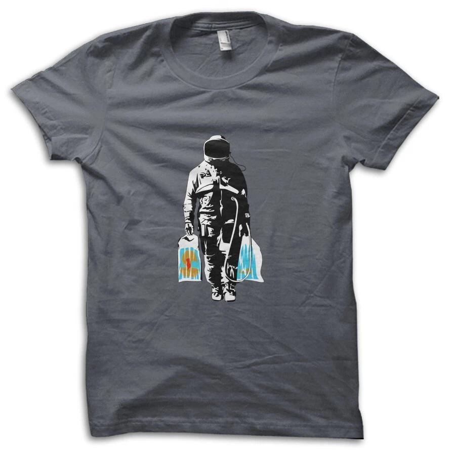 Banksy Spaceman Astronaut Street Art Urban Graphic T-Shirt M5554 M