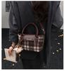 Women's Plaid Crossbody Mini Handbag - Niche Autumn/Winter Design