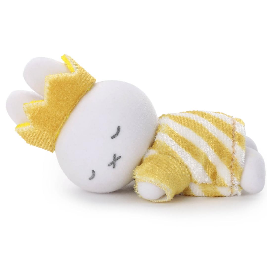 Takara Tomy Arts (TAKARATOMY A.R.T.S) Bruna / Miffy 70th / Gold & Black / Sleeping Friend / Flocked Mascot / Miffy (Crown Border)