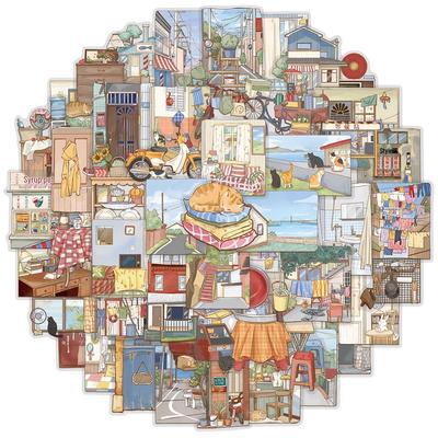 50-Piece Set: Personalized Transparent PET Stickers for Water Bottles, Phone Cases, and Computers