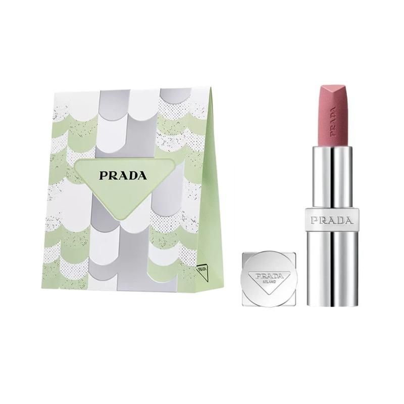Prada Matte lipstick, ultimate color, lightweight lipstick, imited edition gift bag, matte, easy to apply color, #U011 Smart Nude