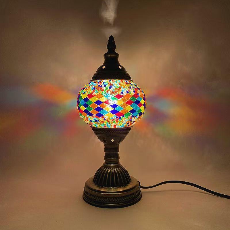 Bohemian Turkey Style Table Lamp - LED Night Light for Bedroom, Study, or Dining
