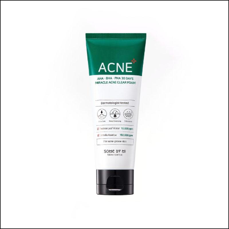 SOME BY MI AHA BHA PHA 30 Days Miracle Clear foam 100ml / exp 2026.10.24