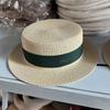 New Hat Women's Spring and Summer Flat Top Top Hat Adjustable French British Sunshade Sunscreen Travel Versatile Seaside