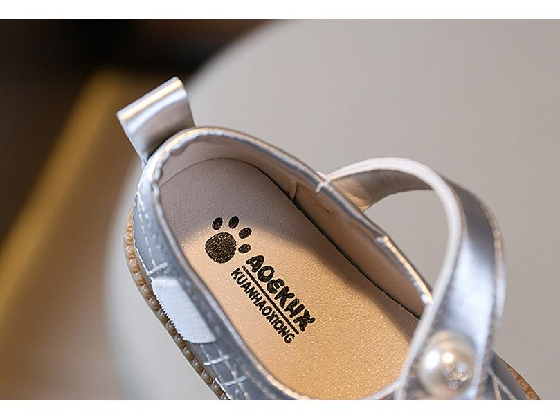 Kids' Leather Bow Shoes - Soft Sole, Non-slip, Korean Style for Spring/Autumn 2026