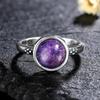 Anello in Occhio di Tigre Naturale Gioielli per Donna Argento Sterling 925 Elegante Anniversario Fidanzamento Matrimonio Regali Ametista