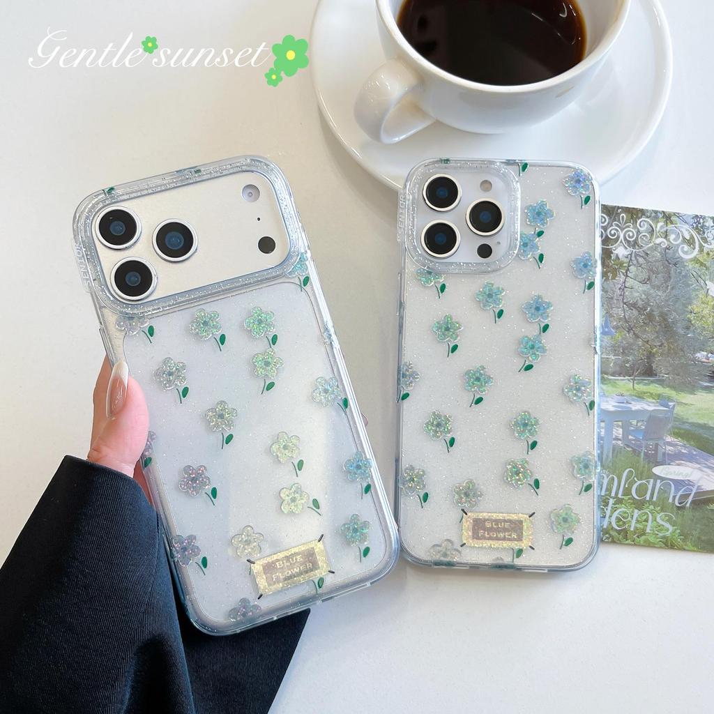 Luanjin IMD Full-Screen Floral Case for iPhone 17 Pro / 15 Pro Max / 16 PM