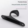 Aluminum Alloy Door Hook: Single/Double Wall, Bathroom & Kitchen Clothes Hanger