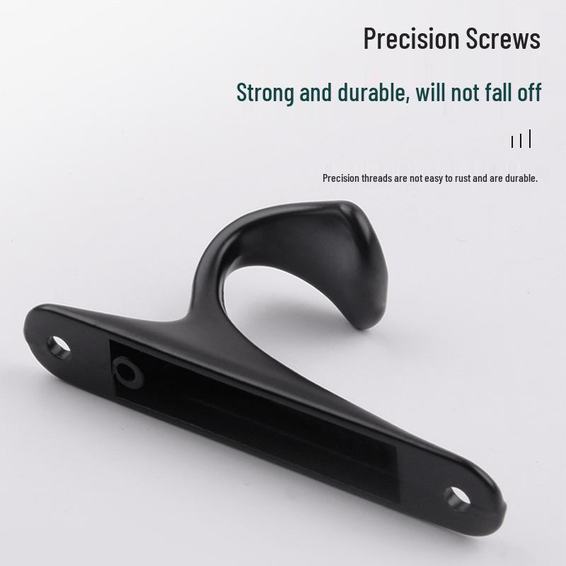 Aluminum Alloy Door Hook: Single/Double Wall, Bathroom & Kitchen Clothes Hanger