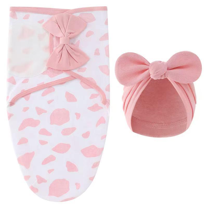 

Набор для пеленания новорожденного: Весеннее шелковое одеяло с бантом и индейской шляпой 0-3M (Up to 13 Blanket)