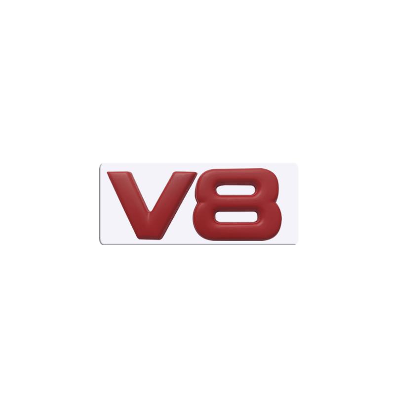 Metal 3D Badge car displacement Logo Car Rear Trunk Body Sticker Emblem