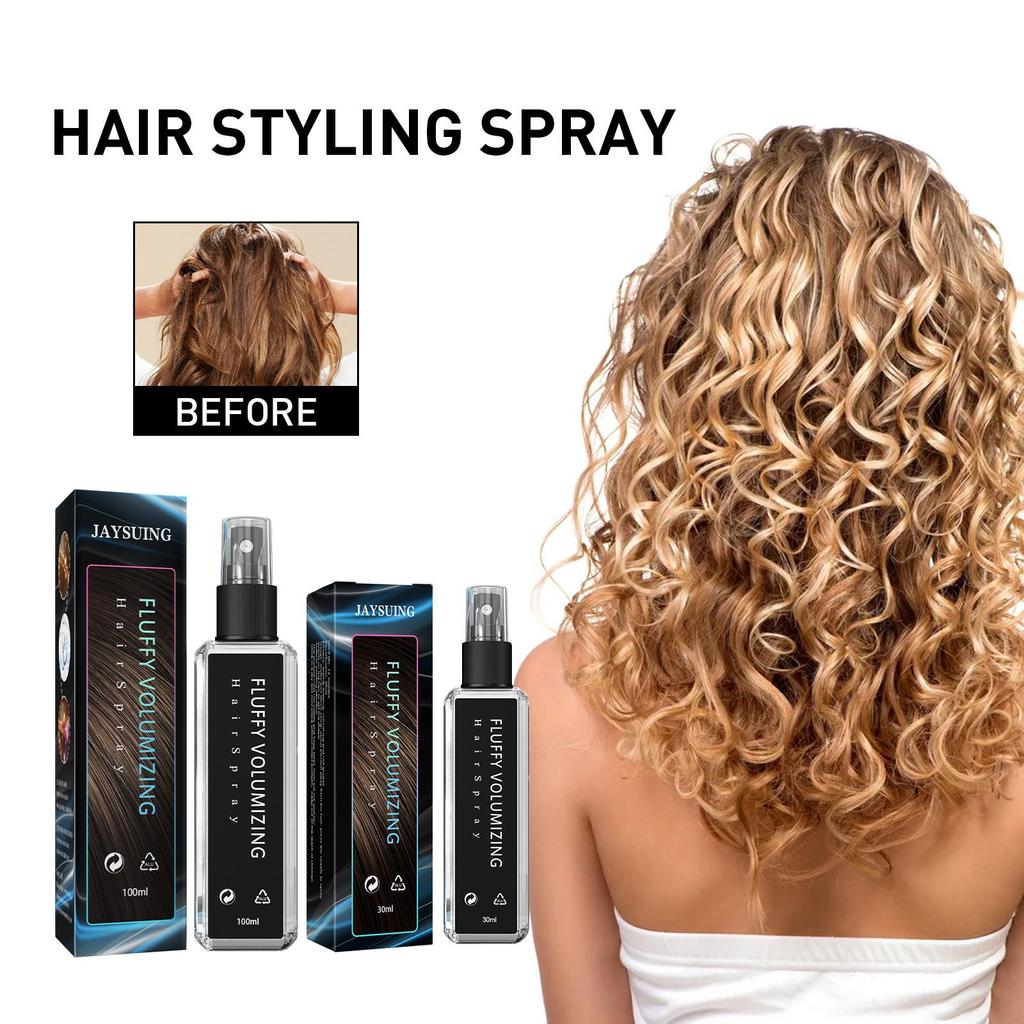 Jaysuing Hair Styling Spray, unisex hair styling and setting, makes hair voluminous, long-lasting hairstyle gel water 30ml/box