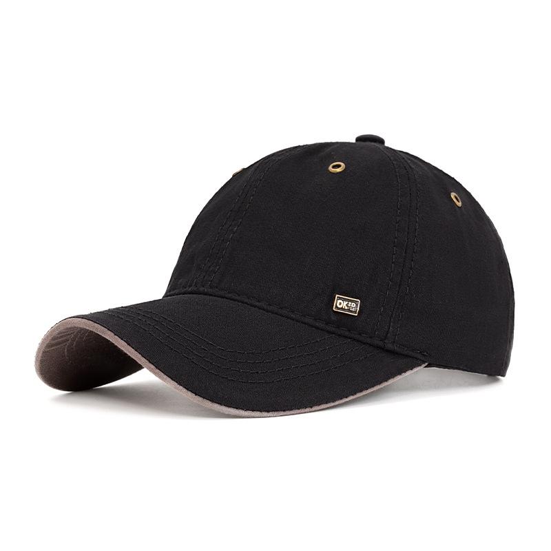 Summer Baseball Cap Men's Big Head Curved Eave Sunshade Sunscreen Cap